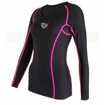 Mulheres Active Full Sublimated Shirt Compression Wear